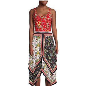 Alice + Olivia Floral Thong Bodysuit Small